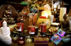 Buddhas by candlelight