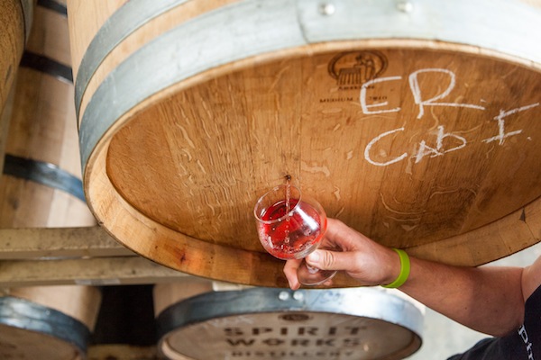 Images of Shady Oak Barrel House, and owner Steve Doty at work brewing beer.