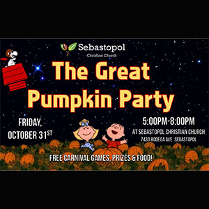 Great Pumpkin Party at Sebastopol Christian Church
